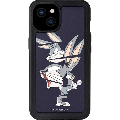 Looney Tunes Bugs Bunny Sliced iPhone 15 Plus Waterproof Case